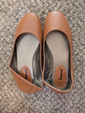 Women's Tan Ballet Flats - Comfortable Casual Slip-Ons